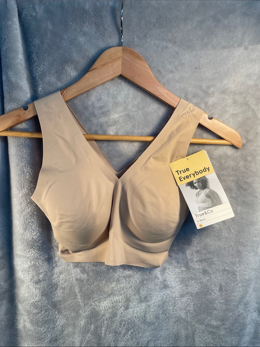 True & Co. Nude Beige Seamless Wireless Everyday Bra
